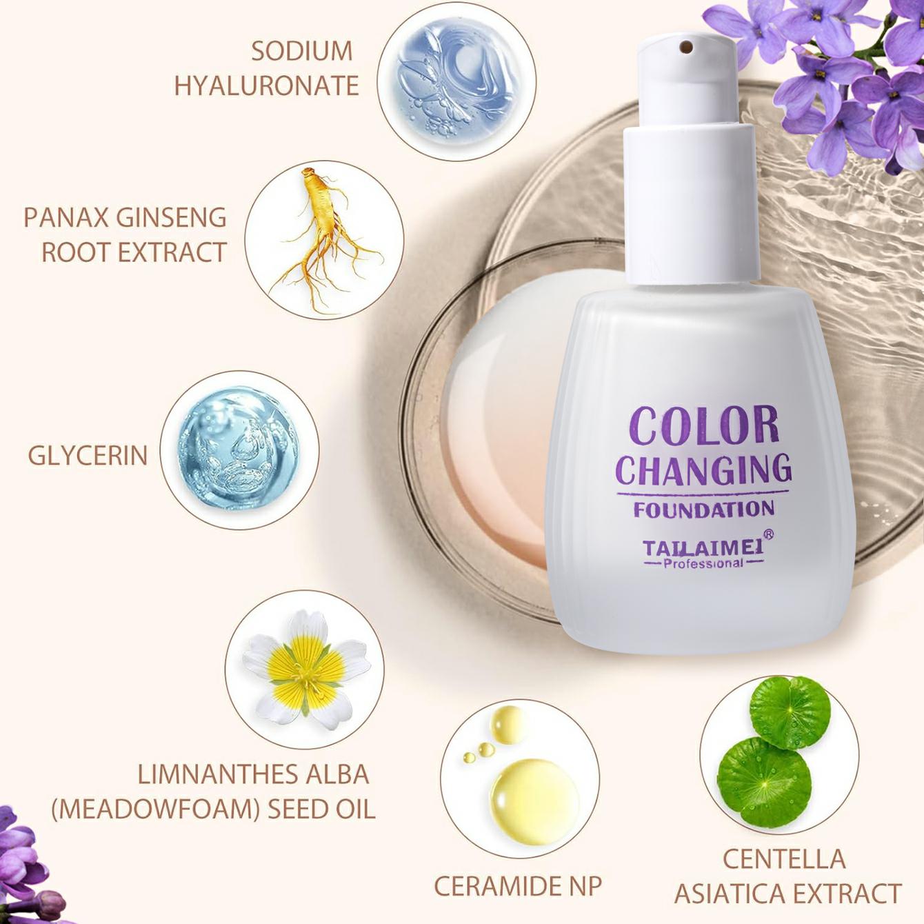 TAILAIMEI Color Changing Liquid Foundation