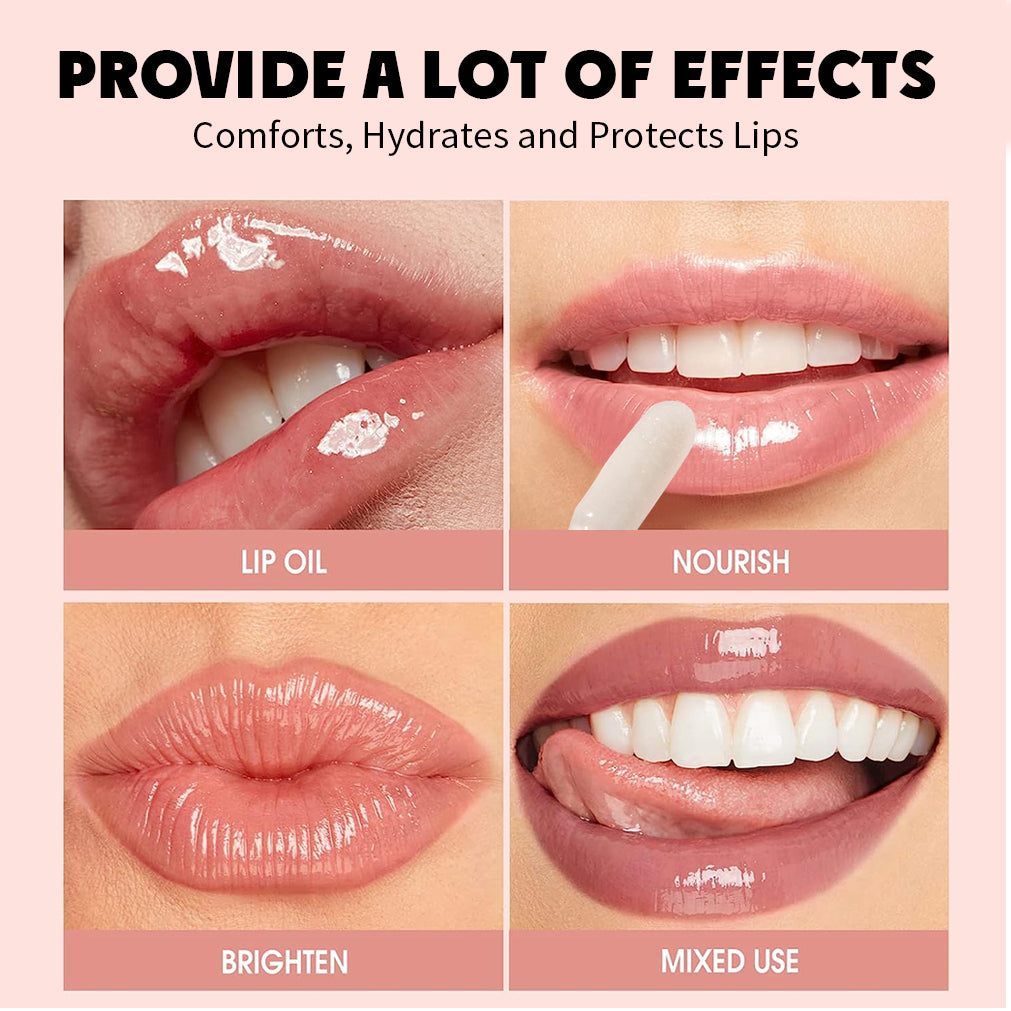 4-Piece Plant-Based Lip Oil Set