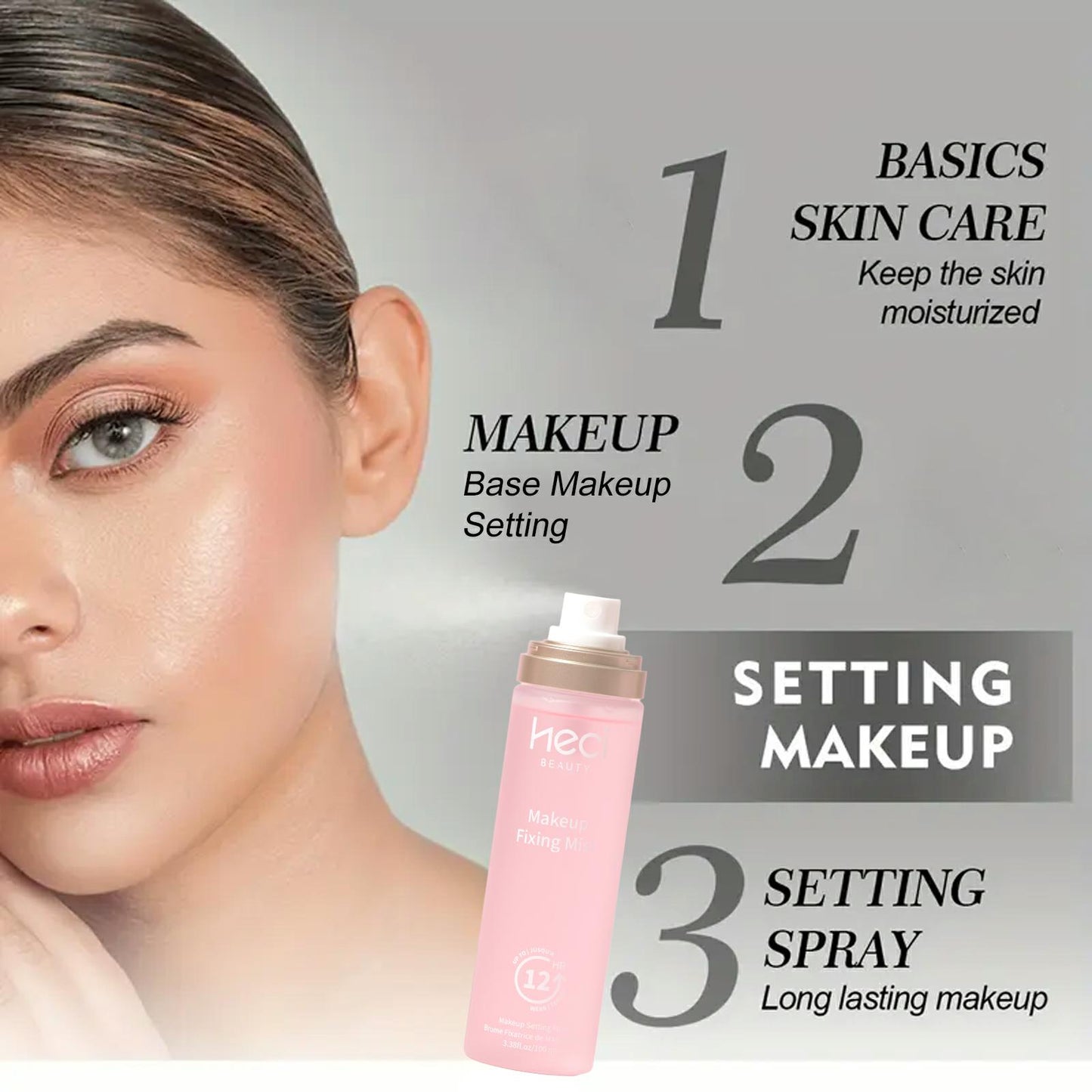 HECI BEAUTY 24 Hour Makeup Setting Spray