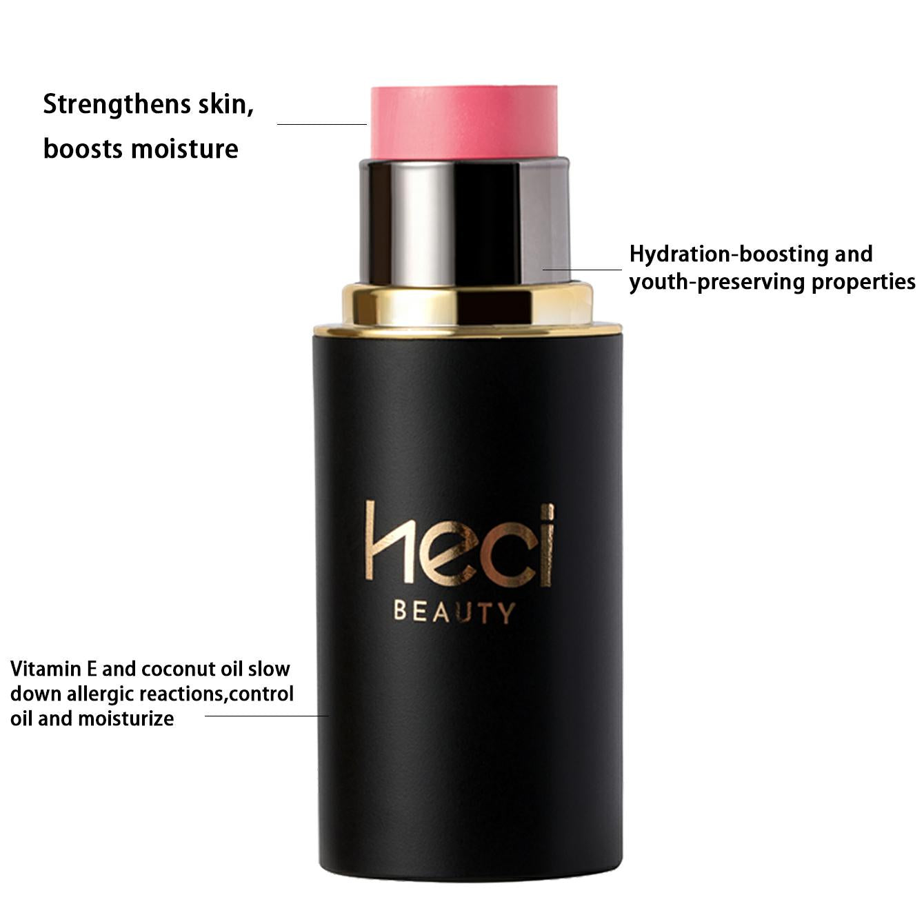 HECI BEAUTY 3-in-1 Multi-Use Cream Blush Stick