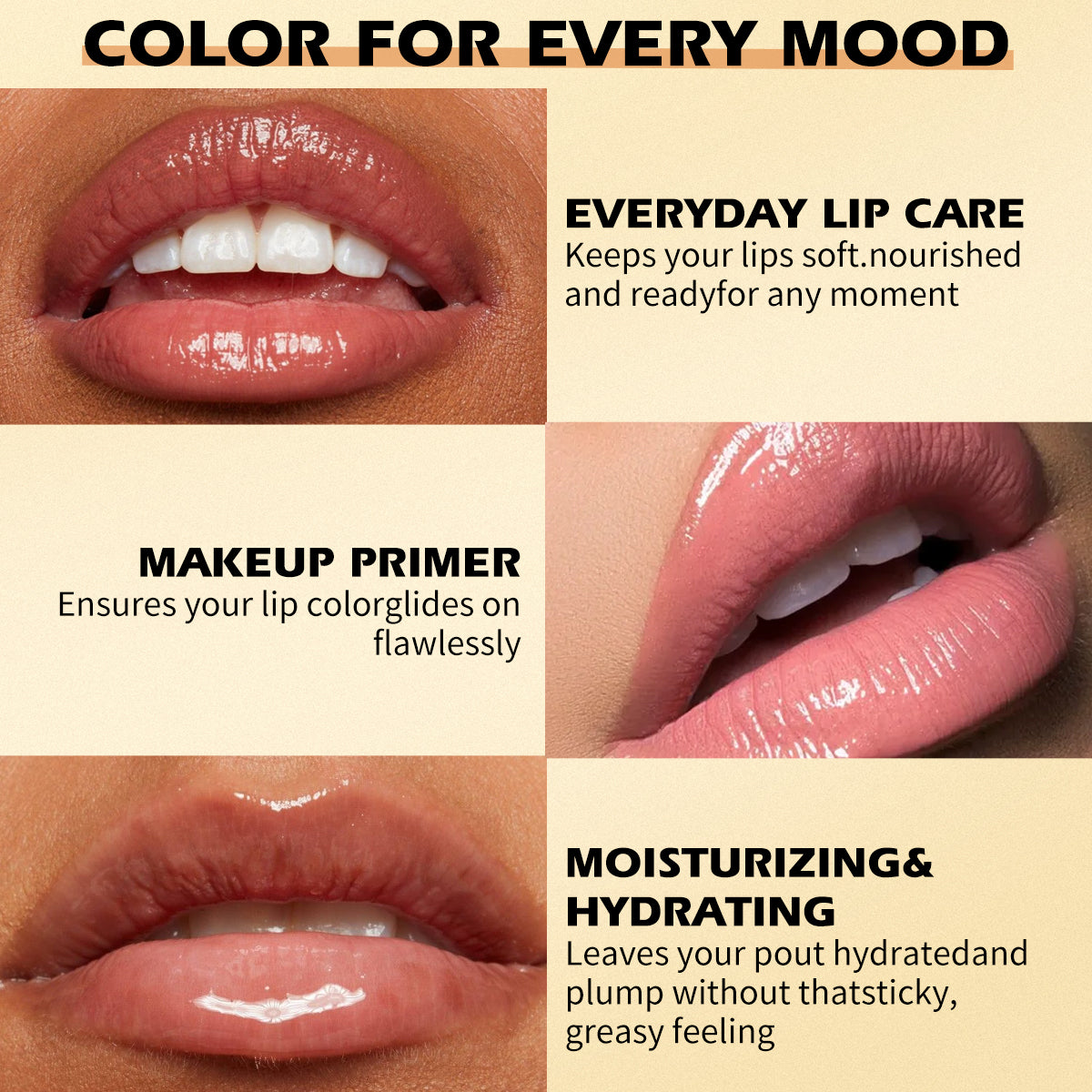 4-Piece Plant-Based Lip Oil Set