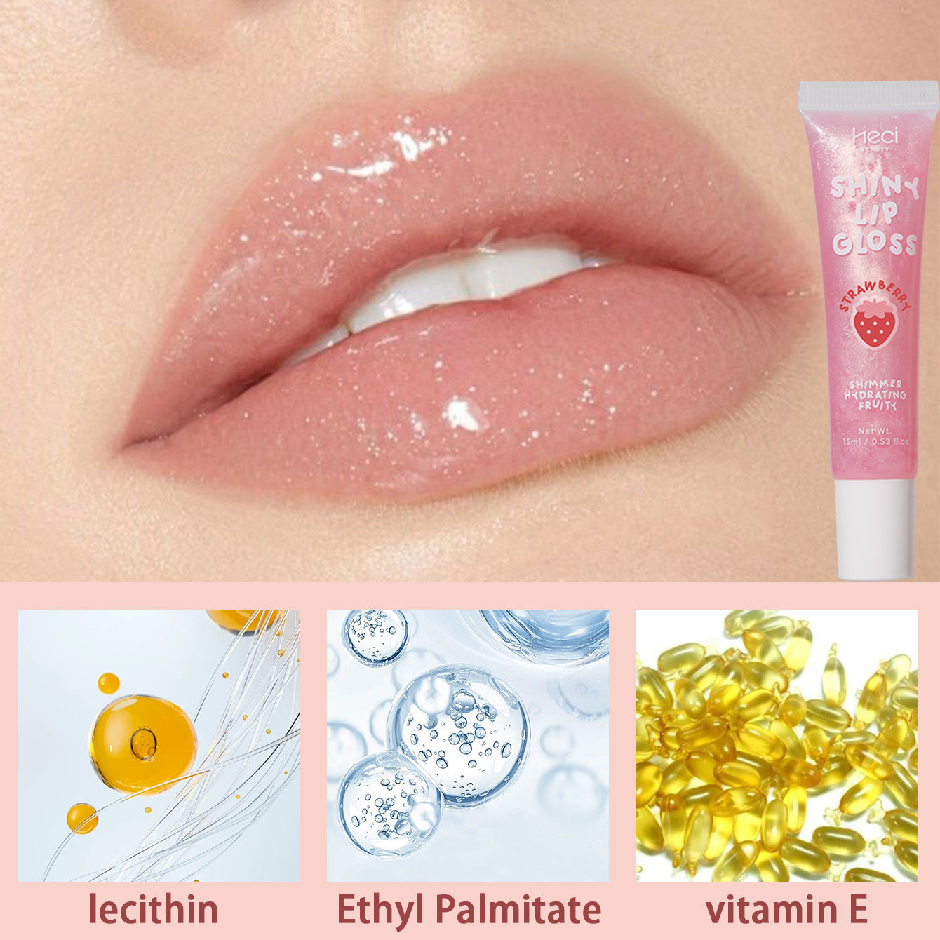 HECI Shiny Fruit Lip Gloss