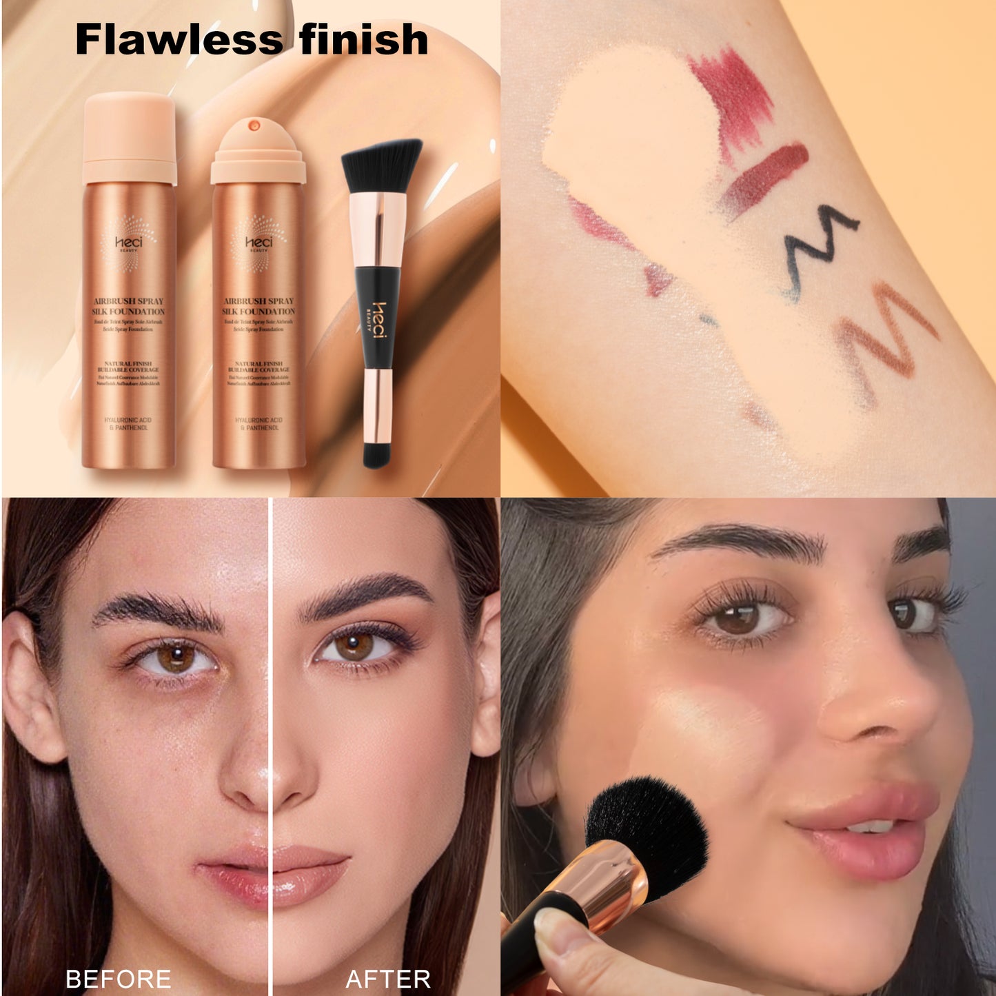 HECI BEAUTY Smooth Long-Wear Foundation Spray