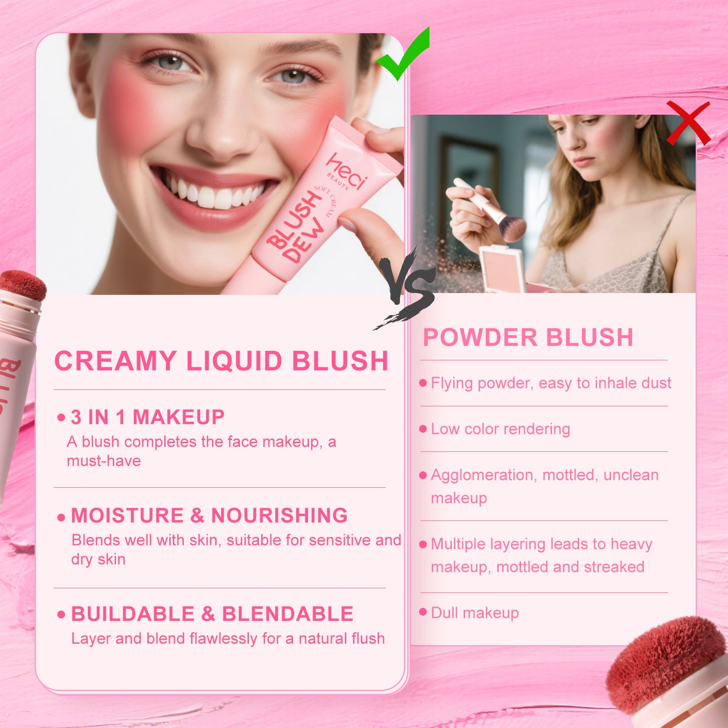 HECI BEAUTY Multi-Use Cream Blush Dew