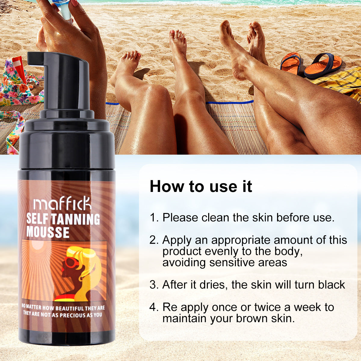 Maffick Self Tanning Mousse