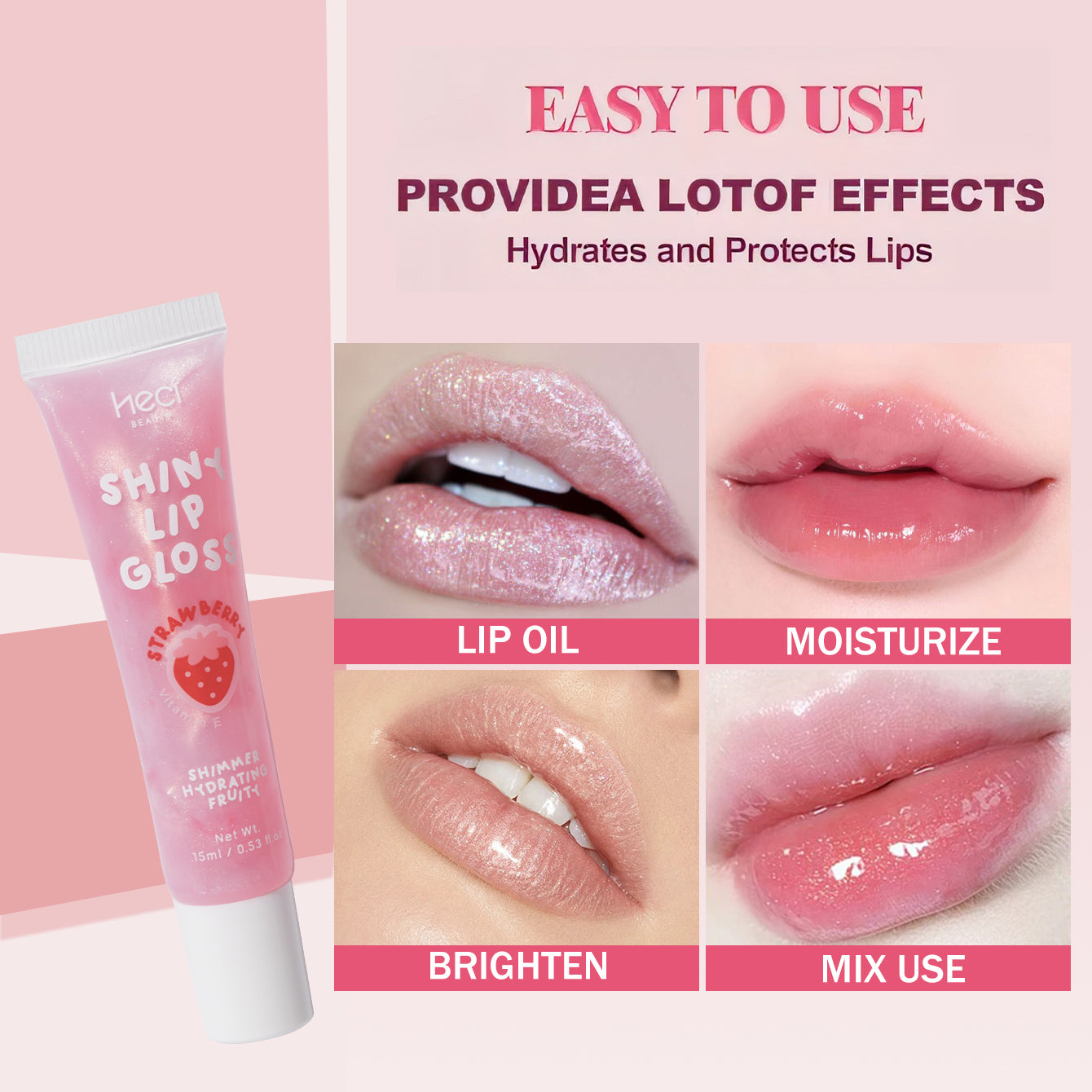 HECI Shiny Fruit Lip Gloss