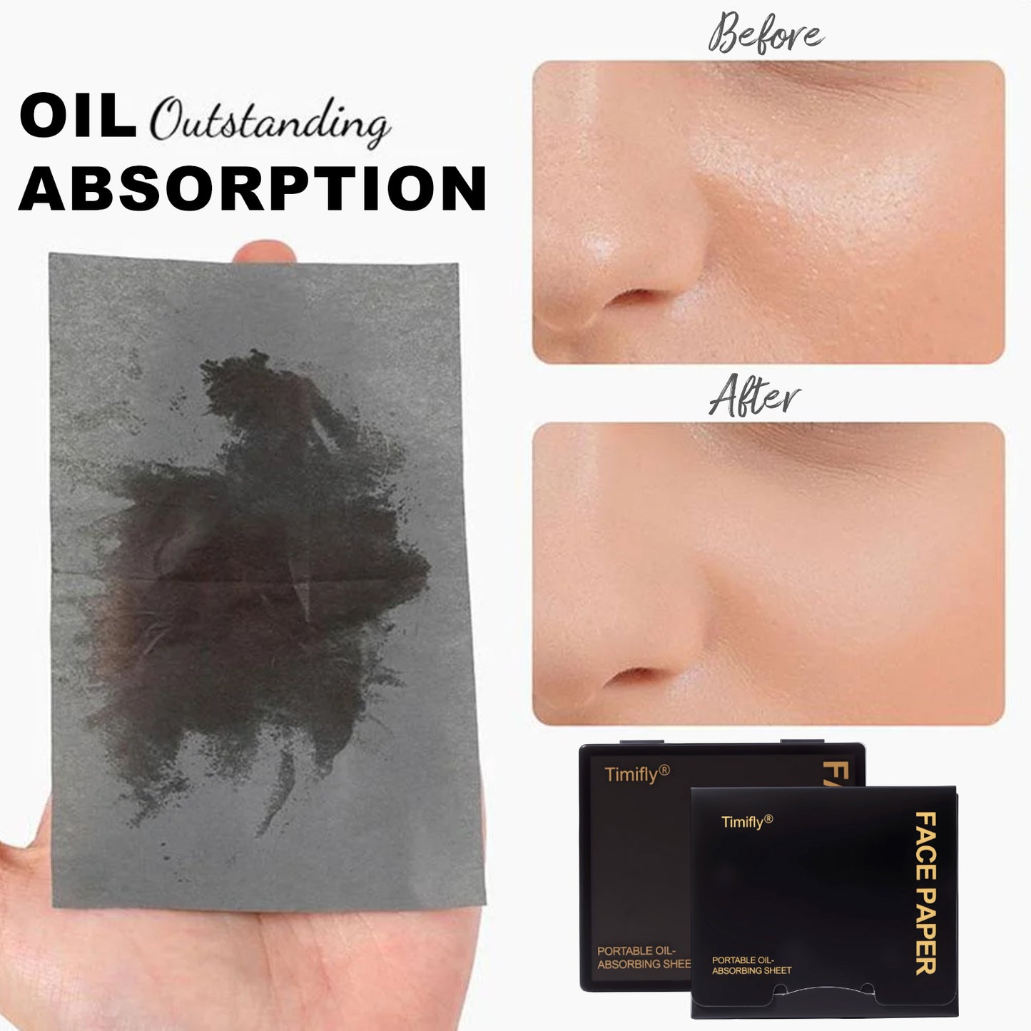Timifly Portable Oil-Absorbing Sheets