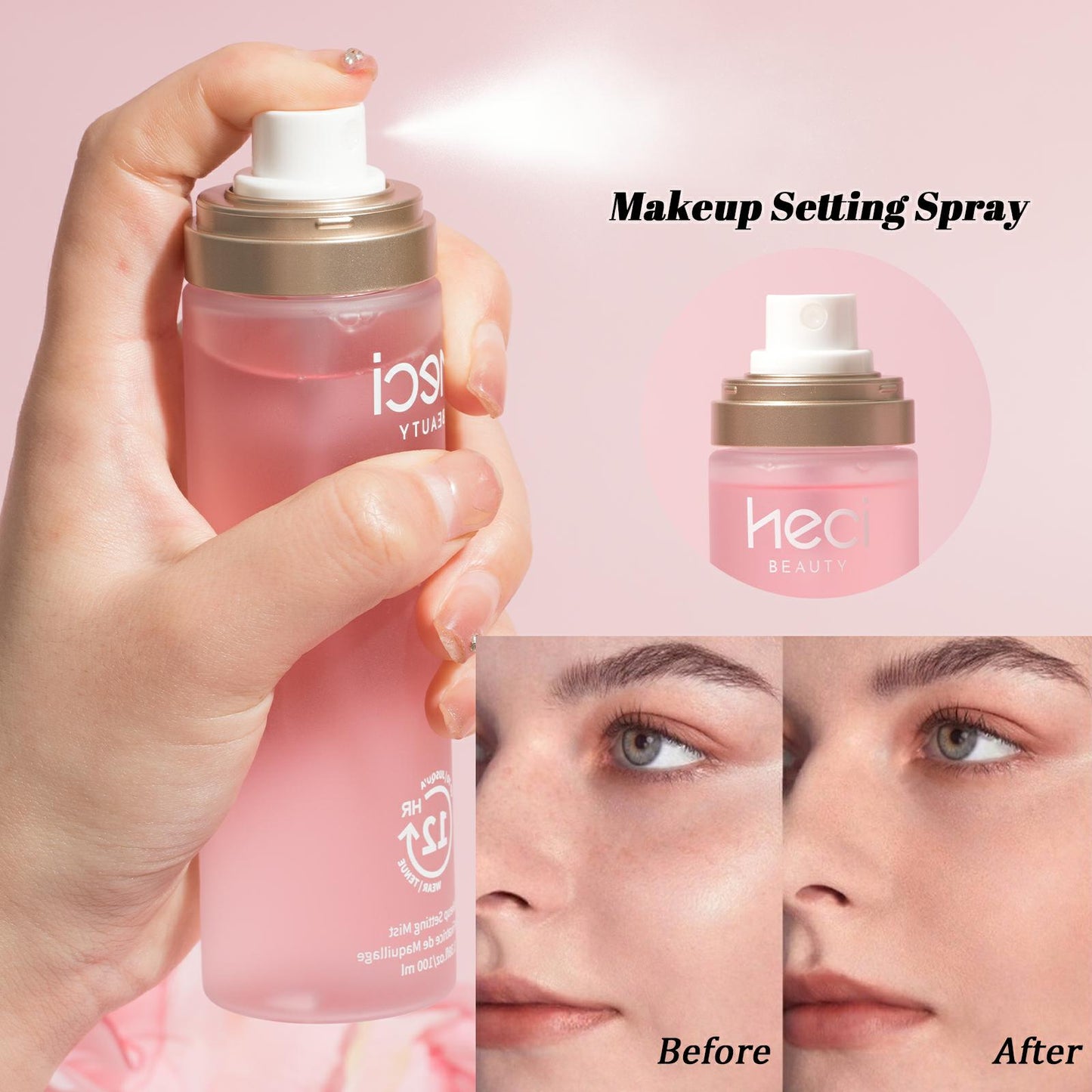 HECI BEAUTY 24 Hour Makeup Setting Spray