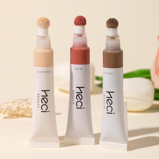 HECI BEAUTY Moist Shiny Contour/Highlight/Blush Set