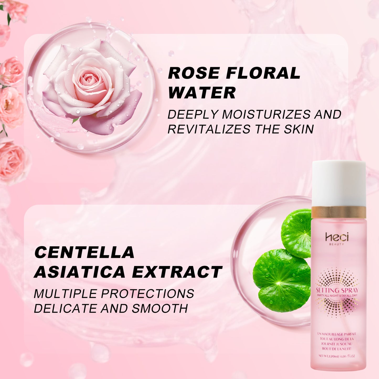 HECI BEAUTY Rose & Centella Setting Spray