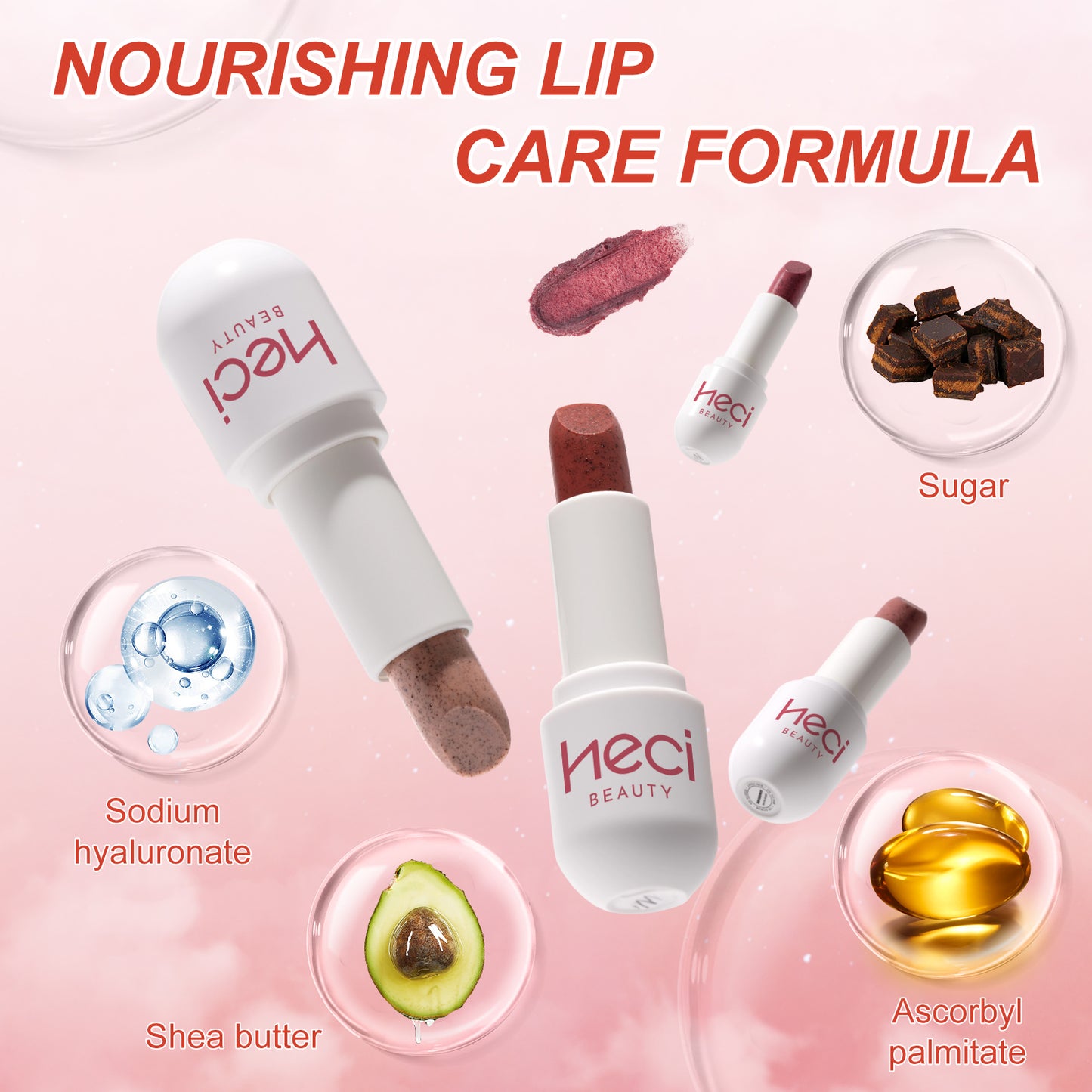 HECI BEAUTY Lip Scrub Stick