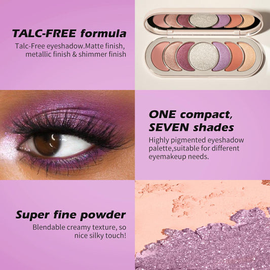 HECI BEAUTY Multi-Tone Shimmer Eyeshadow Palette