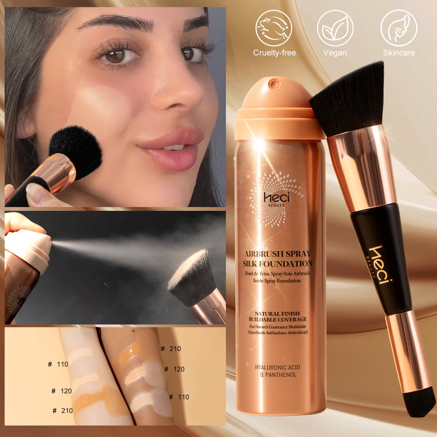HECI BEAUTY Smooth Long-Wear Foundation Spray