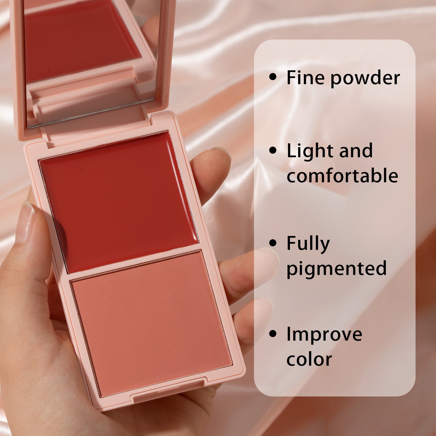 HECI BEAUTY Dual-Ended Cream & Powder Blush