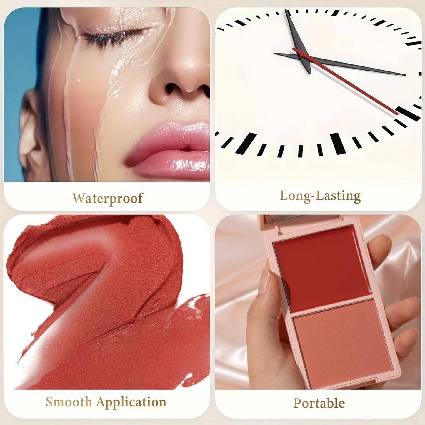 HECI BEAUTY Dual-Ended Cream & Powder Blush