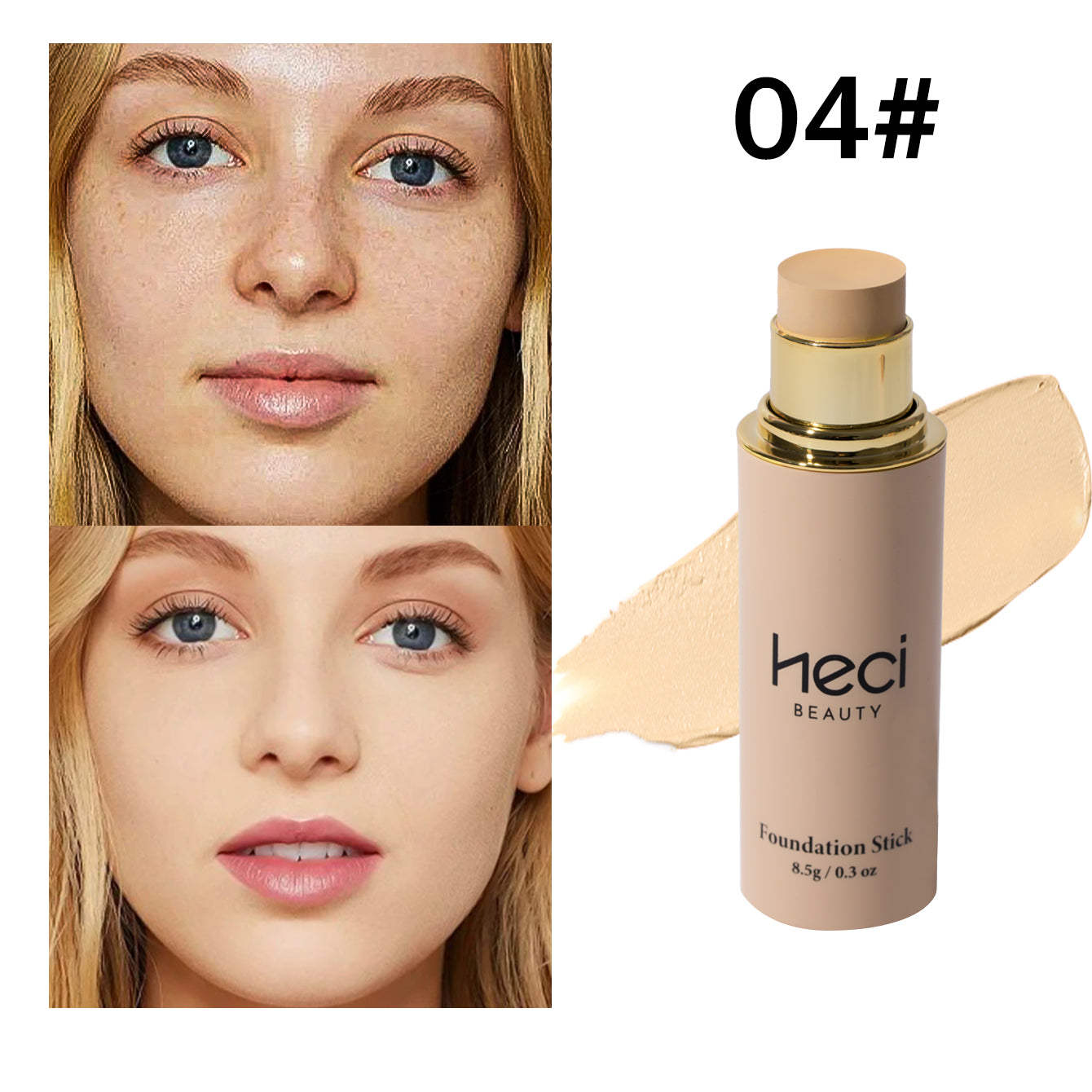 HECI BEAUTY On-The-Go Foundation Stick