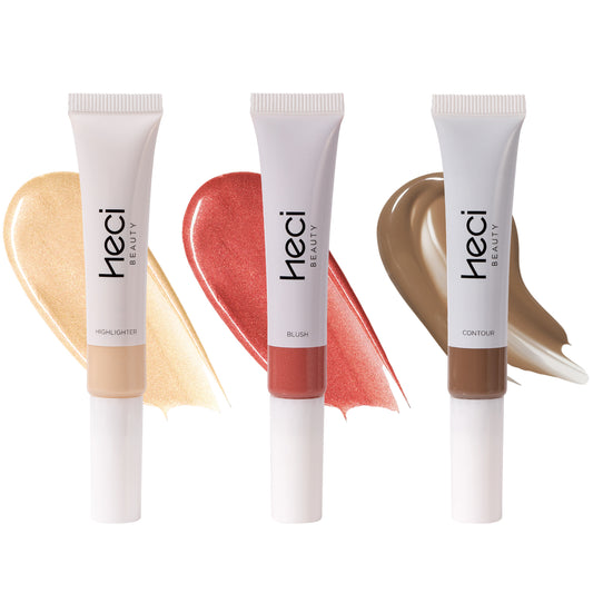 HECI BEAUTY Moist Shiny Contour/Highlight/Blush Set