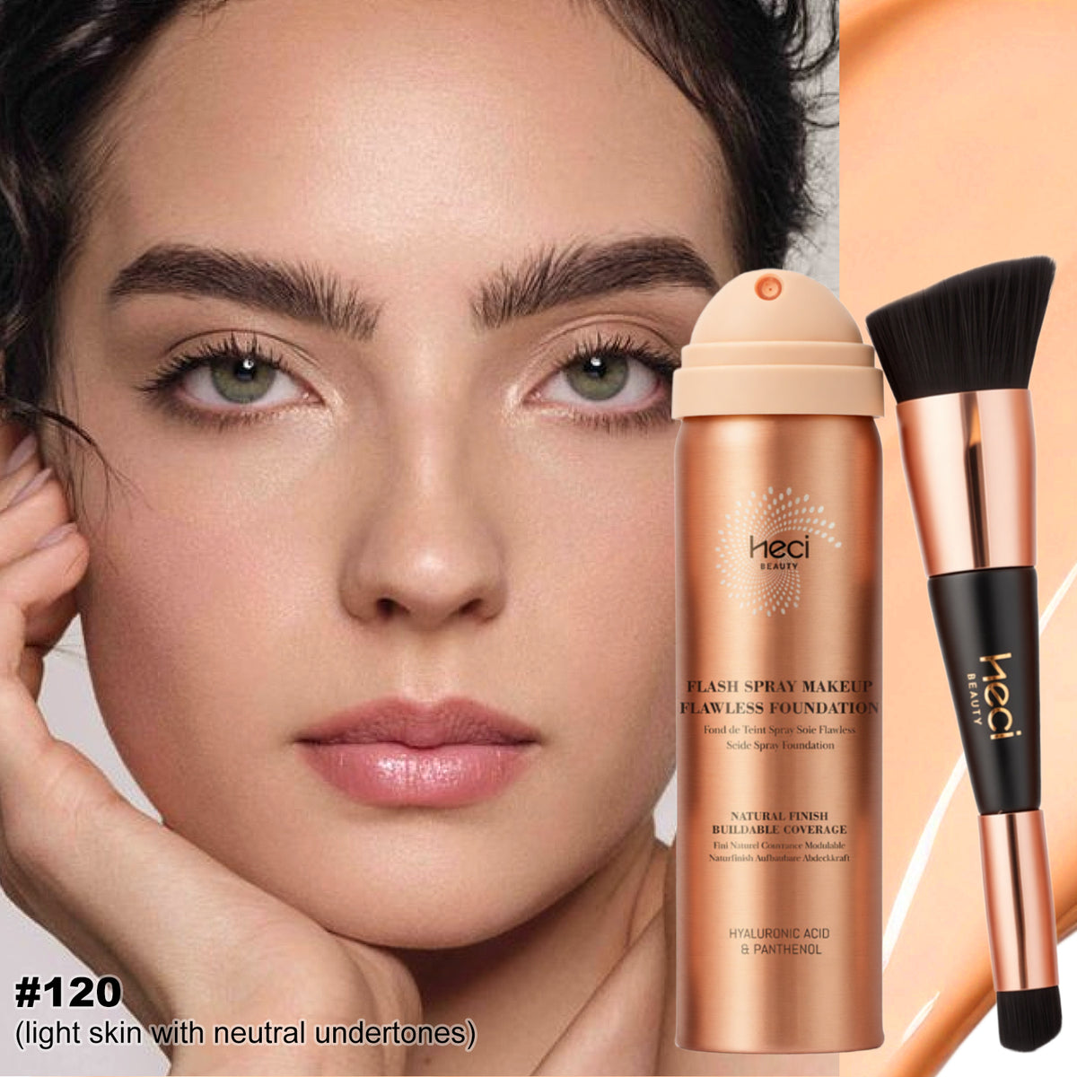 HECI BEAUTY Smooth Long-Wear Foundation Spray