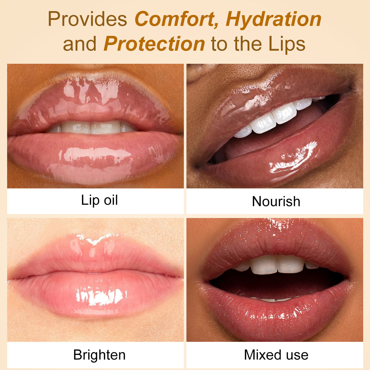 4-Piece Plant-Based Lip Oil Set