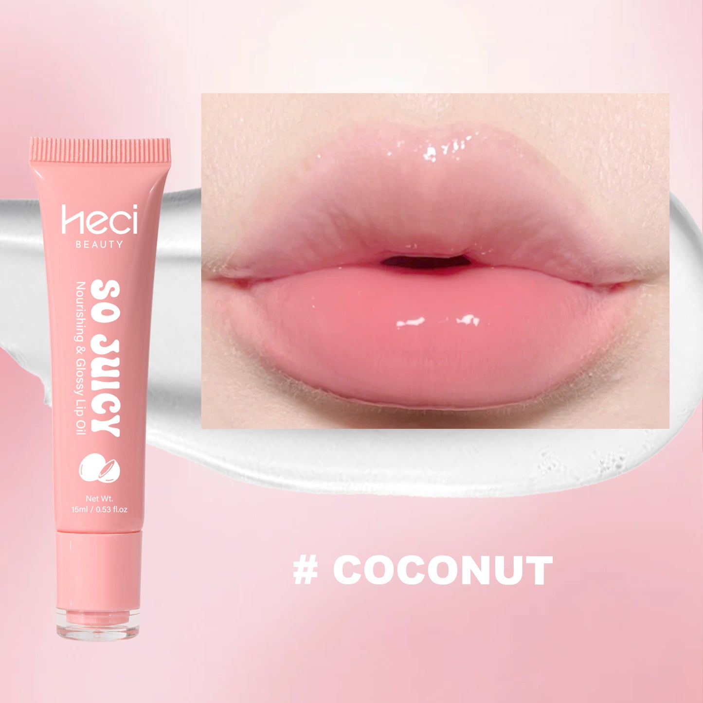 HECI BEAUTY Hydrating Non-Sticky Lip Gloss