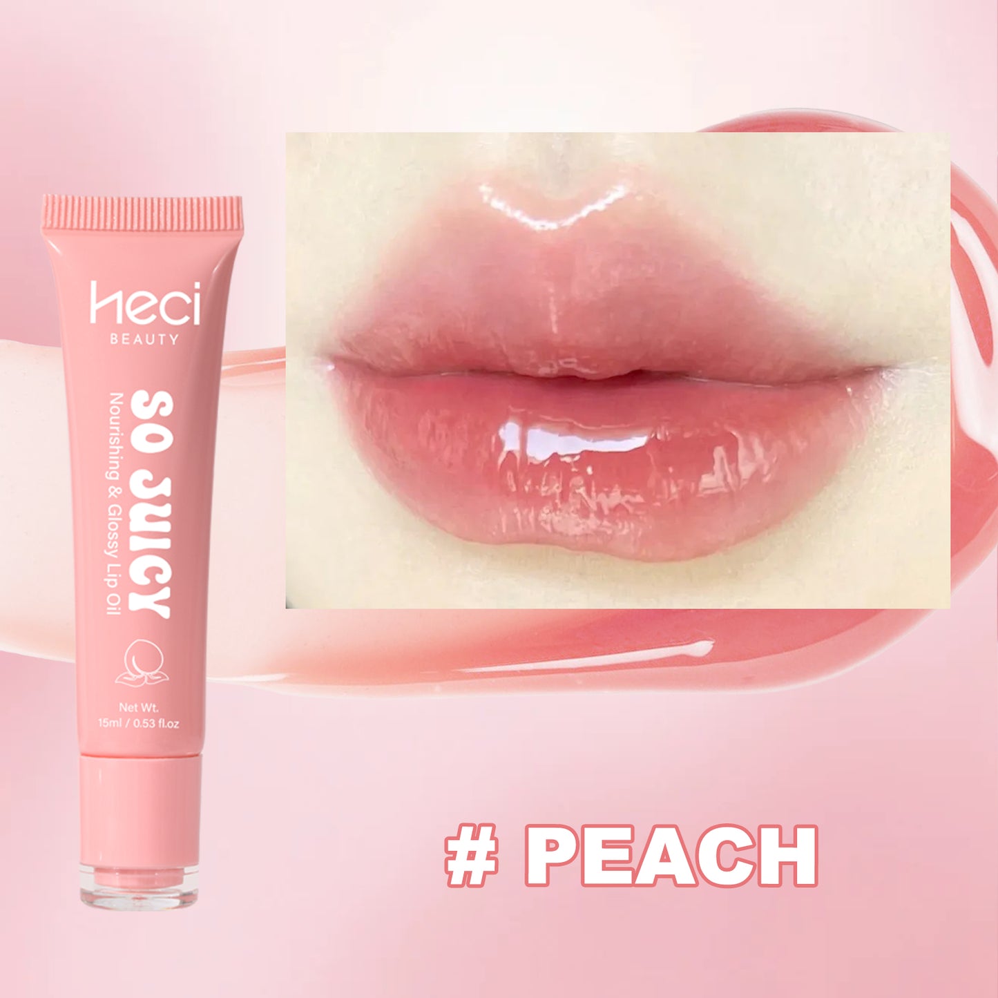 HECI BEAUTY Hydrating Non-Sticky Lip Gloss
