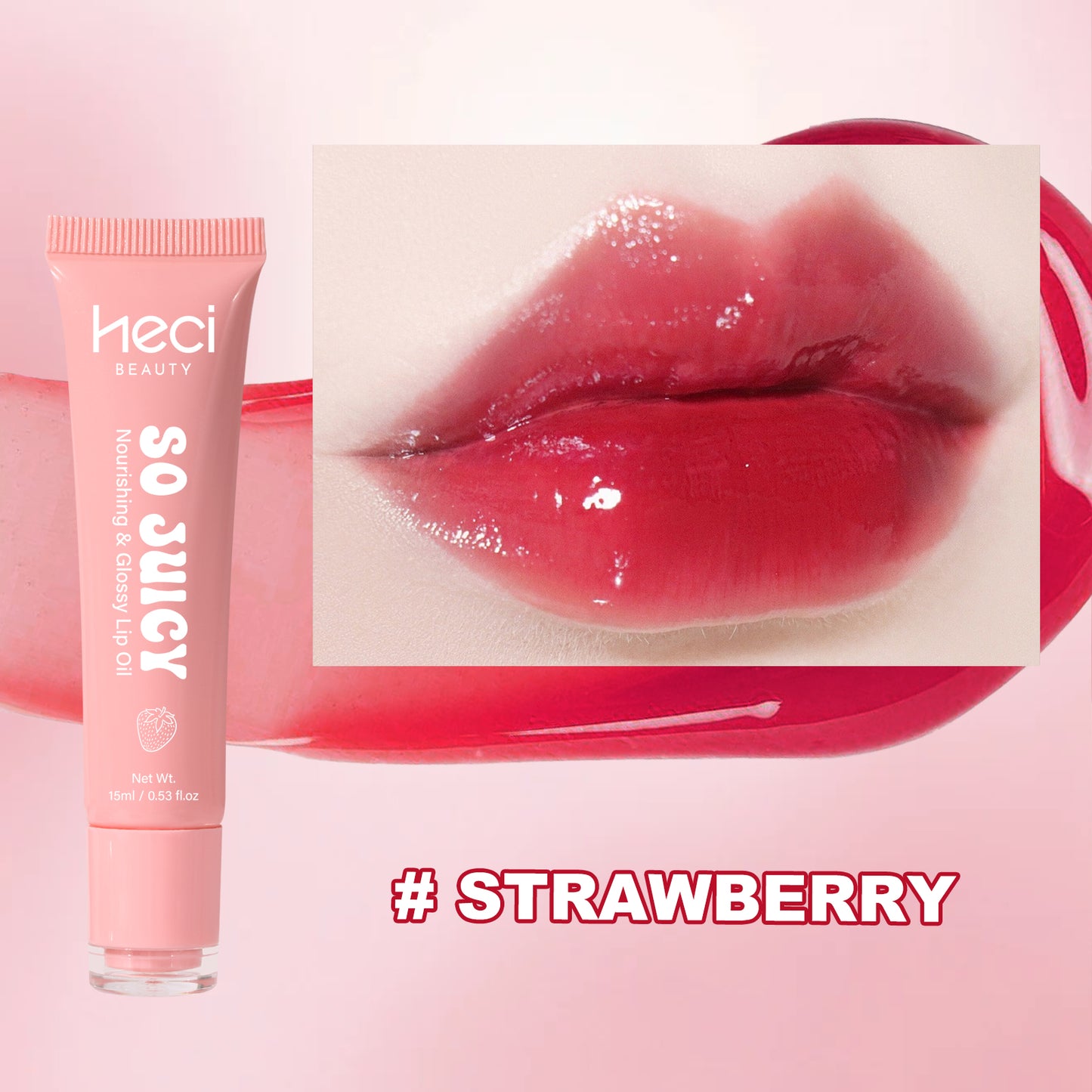 HECI BEAUTY Hydrating Non-Sticky Lip Gloss
